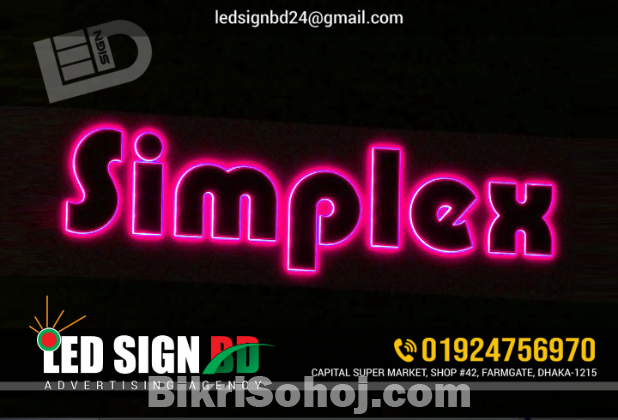 SS Acrylic Letter with RGB 3D LED Signage